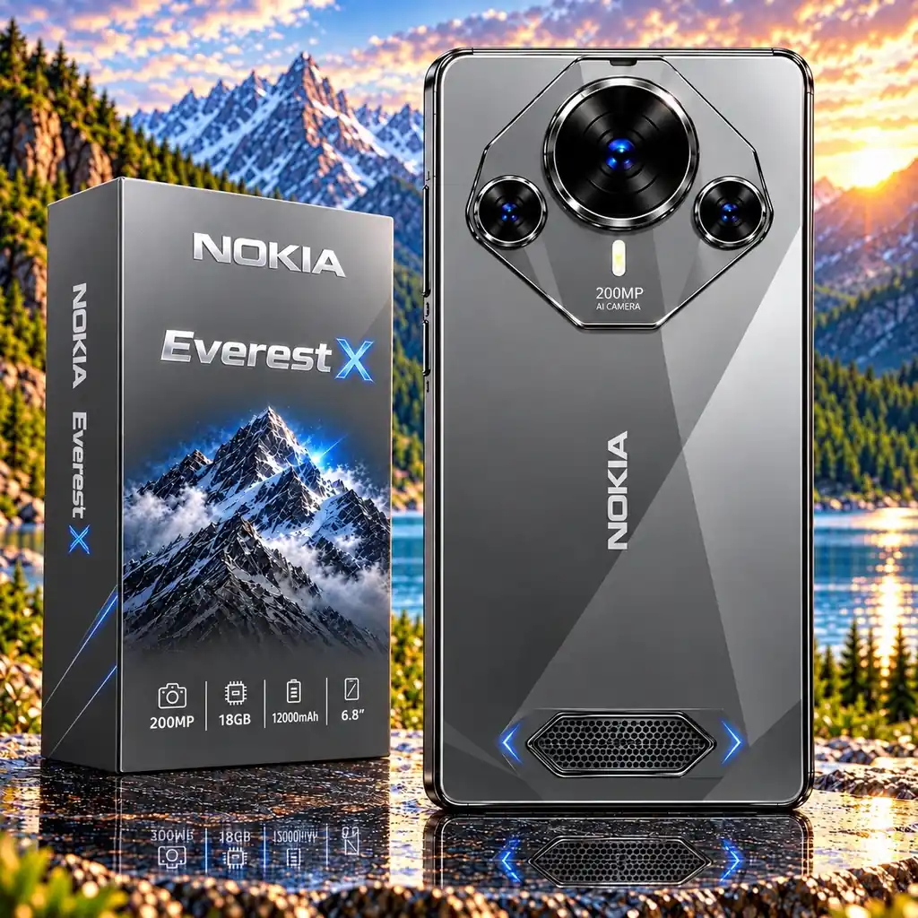 Nokia Everest X 2026 Especificaciones: ¡cámara de 200MP y batería de 12000mAh!