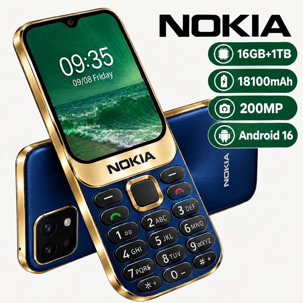 Nokia N95 Max 2026 Especificaciones: ¡16GB de RAM y batería de 18100mAh!