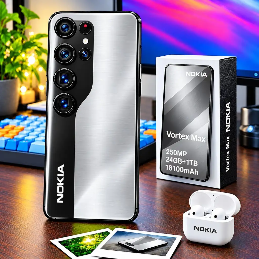 Nokia Vortex Max 2026 Especificaciones: ¡Cámara de 250MP y batería de 18100mAh!